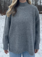 Frosty Mock Neck