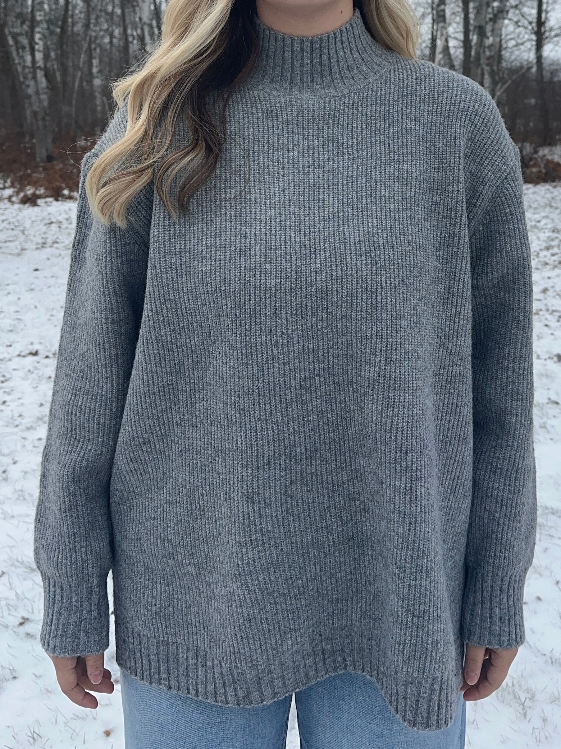 Frosty Mock Neck