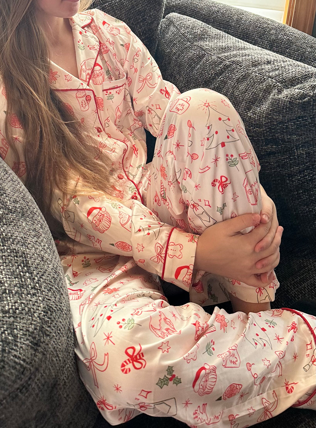 Snowfall Satin PJ Set