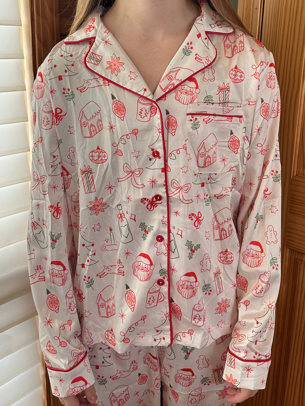 Snowfall Satin PJ Set